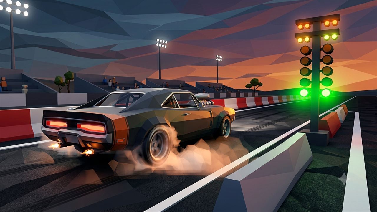 Drag Racing Polygon artwork